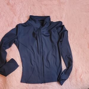 SHEIN Navy Blue Zip-Up Hoodie